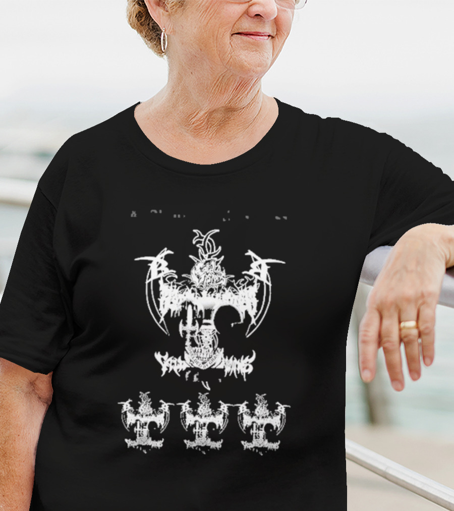 Coldvision CV Black Anchor With Intricate White Symbolic T-Shirt