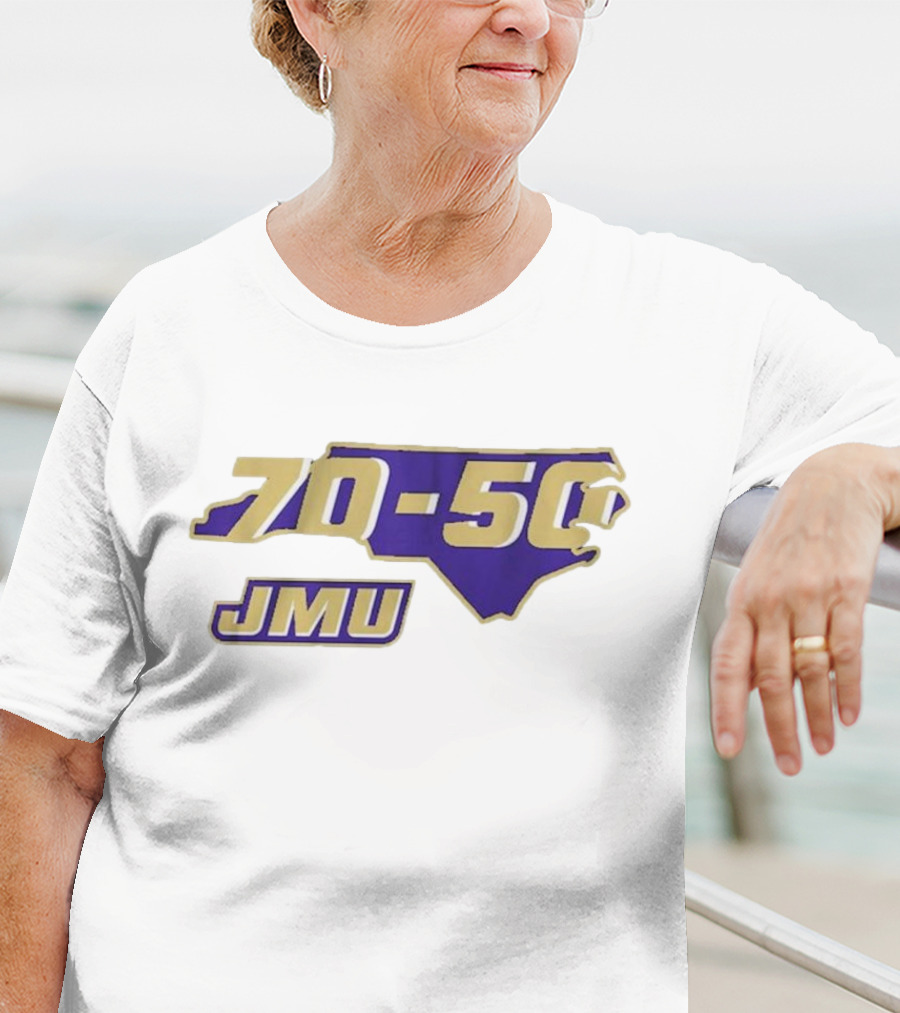 JMU 70-50 North Carolina Football Victory T-Shirt