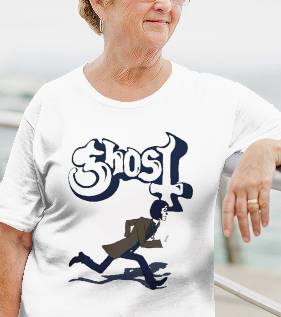 Ghost Band Retro Running Figure T-Shirt