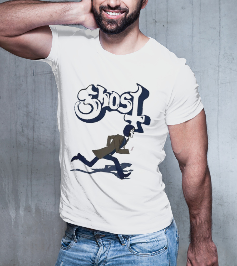 Ghost Band Retro Running Figure T-Shirt