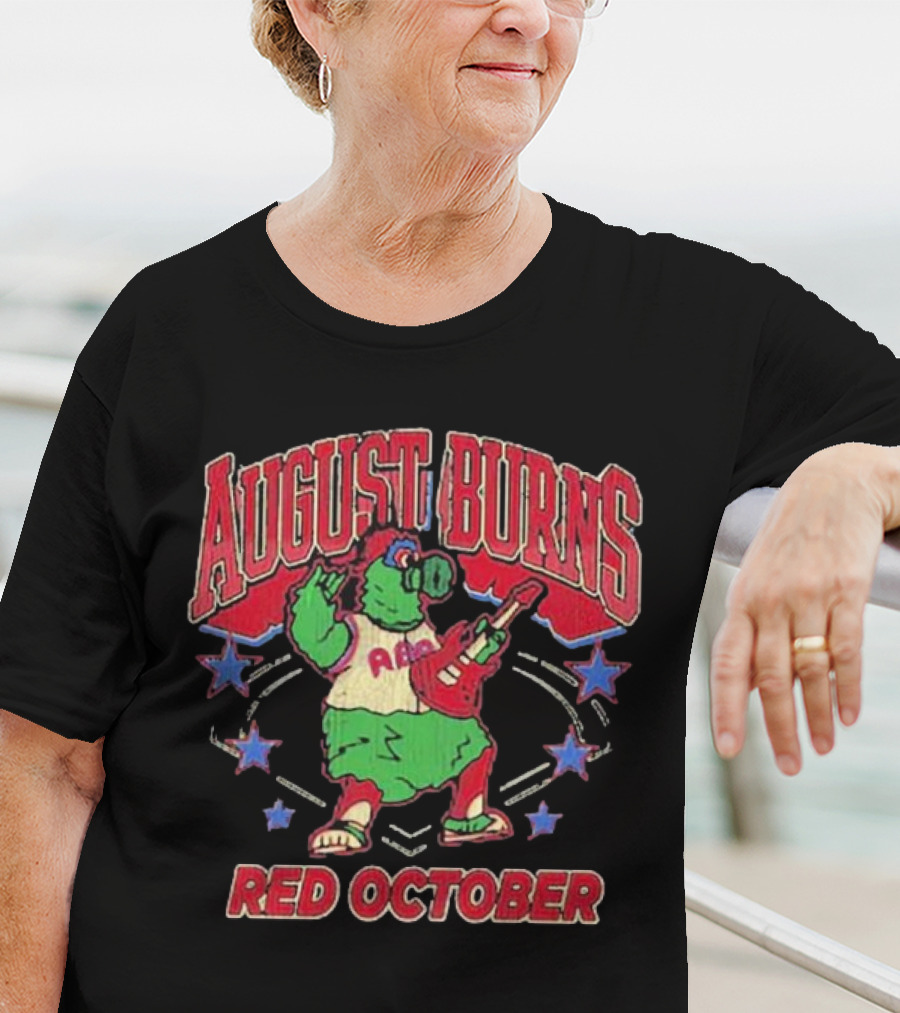 August Burns Red October Mascot Playing Guitar Stars T-Shirt