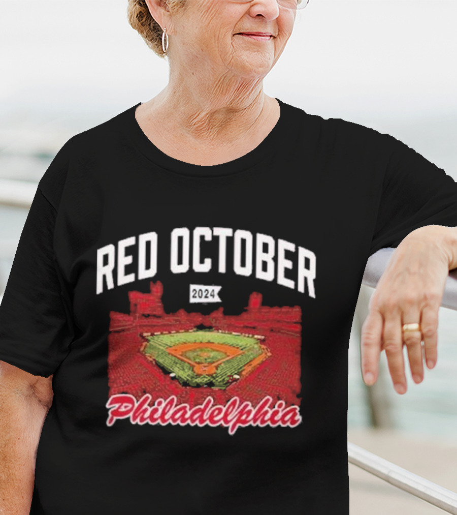 Philadelphia Baseball Stadium Red October T-Shirt