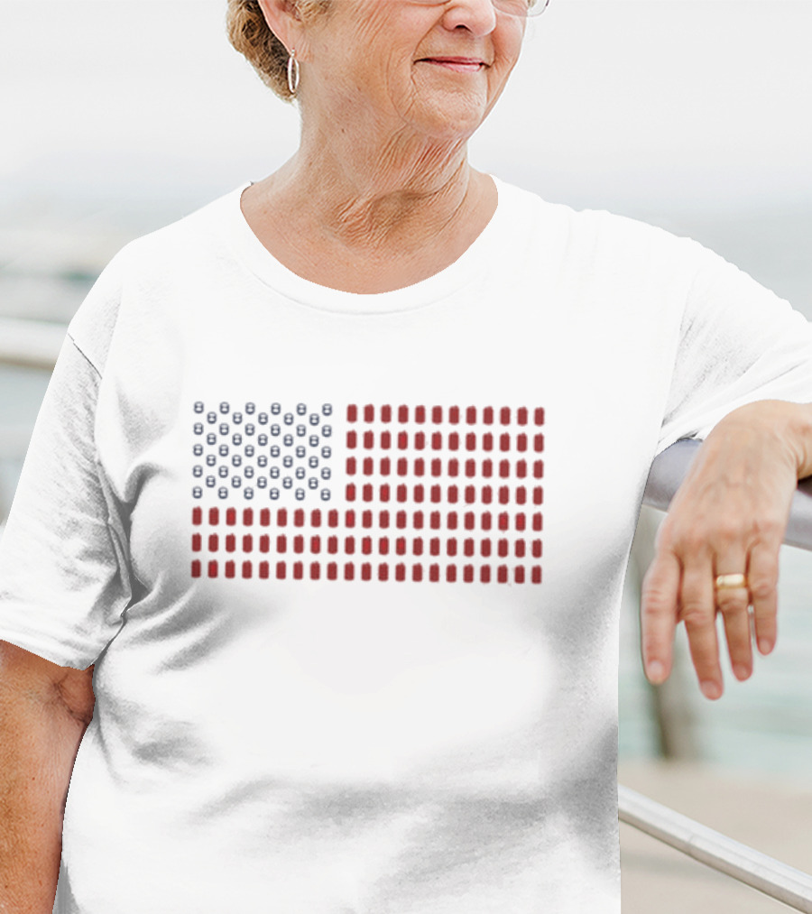 Canada Flag Pocket American Flag T-Shirt