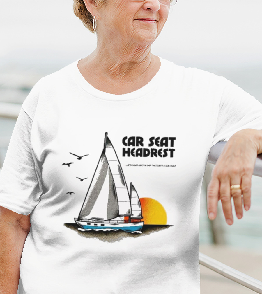 Car Seat Headrest Sunlit Sailing Adventure T-Shirt