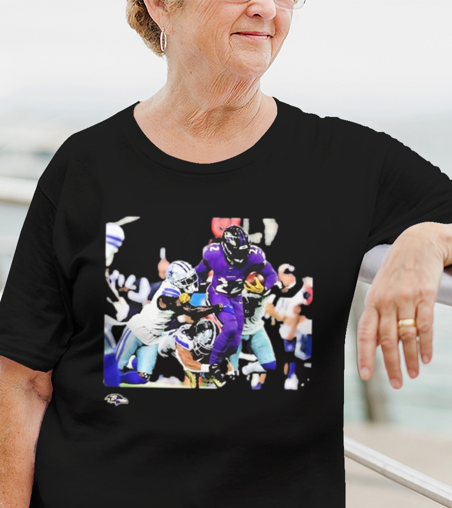Derrick Henry Baltimore Ravens NFL Week 3 Action Play T-Shirt