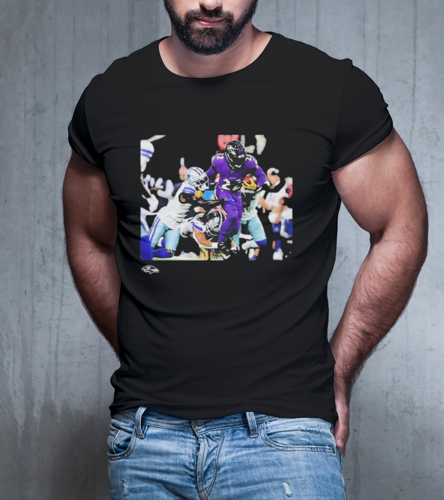 Derrick Henry Baltimore Ravens NFL Week 3 Action Play T-Shirt