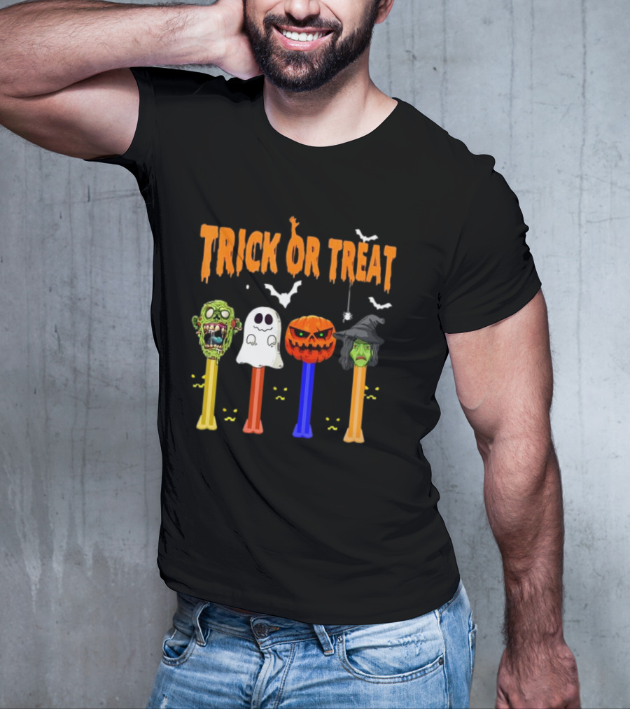 Trick Or Treat Zombie Ghost Pumpkin Witch Dispensers T-Shirt
