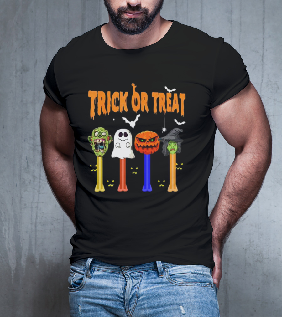 Trick Or Treat Zombie Ghost Pumpkin Witch Dispensers T-Shirt