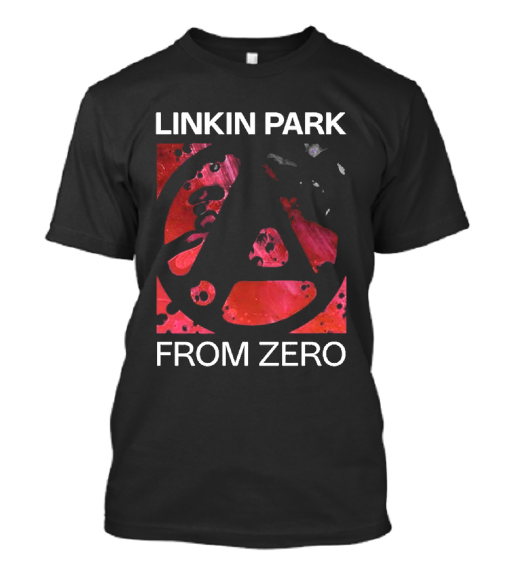 Linkin Park From Zero Texture Black Concert Red LP T-Shirt