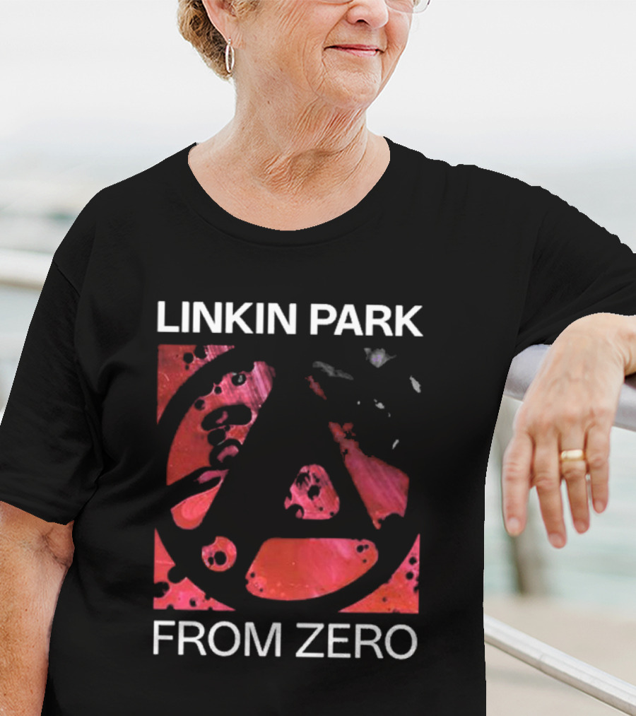Linkin Park From Zero Texture Black Concert Red LP T-Shirt