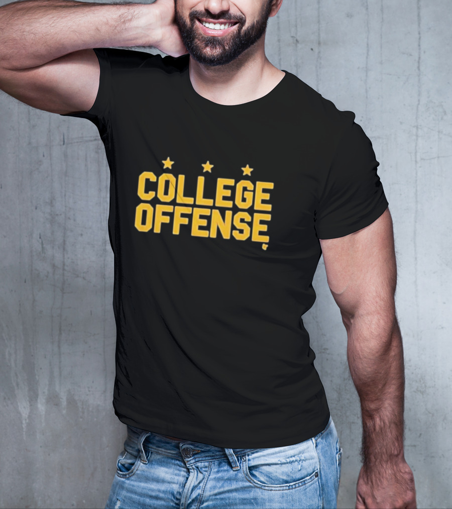 Washington College Offense Football Stars T-Shirt