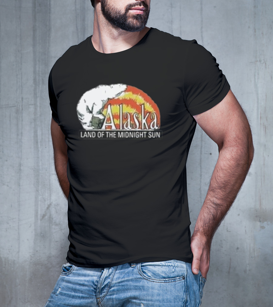 Alaska Land Of The Midnight Sun Polar Bear Arctic Anchorage Denali T-Shirt