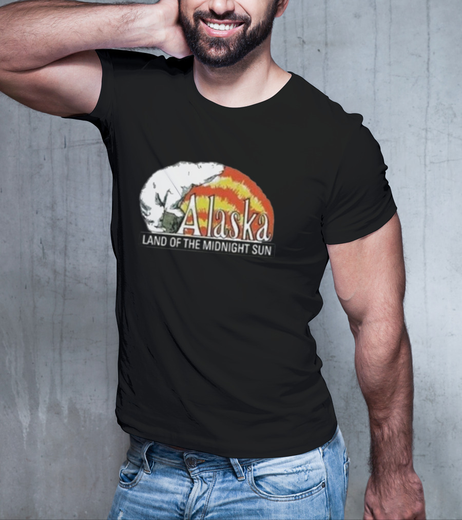 Alaska Land Of The Midnight Sun Polar Bear Arctic Anchorage Denali T-Shirt