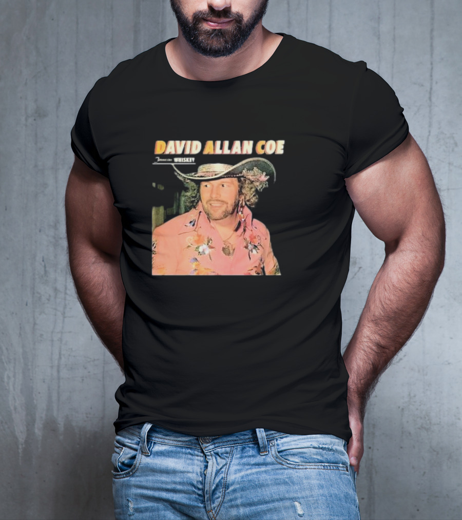 David Allan Coe Tennessee Whiskey Vintage Country Music Legend T-Shirt