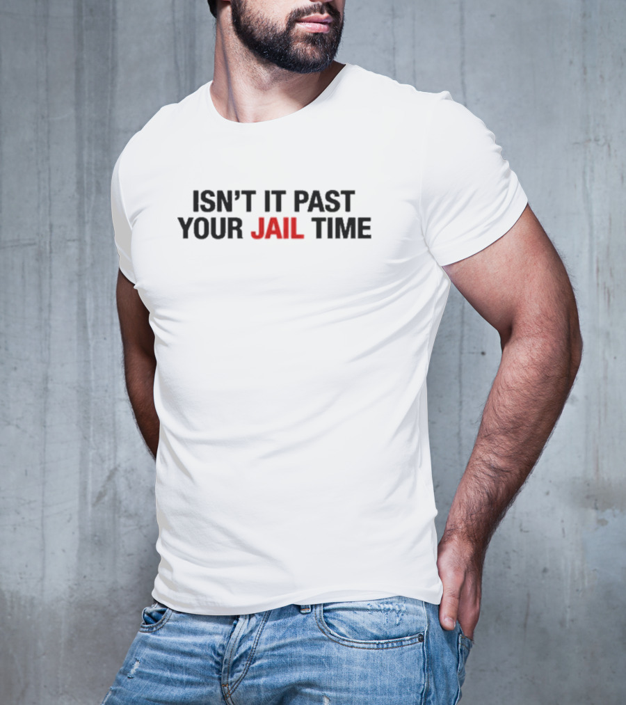 Isn't It Past Your Jail Time Latenighter Jimmy Kimmel's Wife Wearing T-Shirt