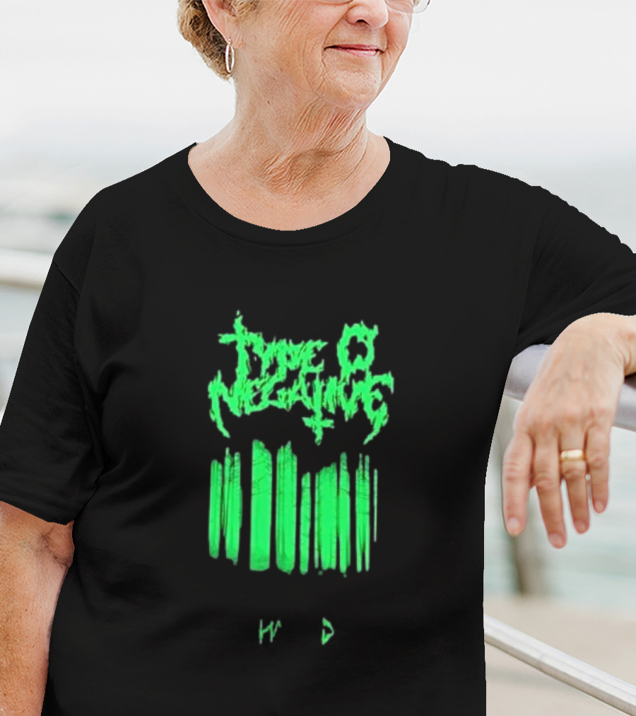 Type O Negative Haunted Black Green Barcode T-Shirt