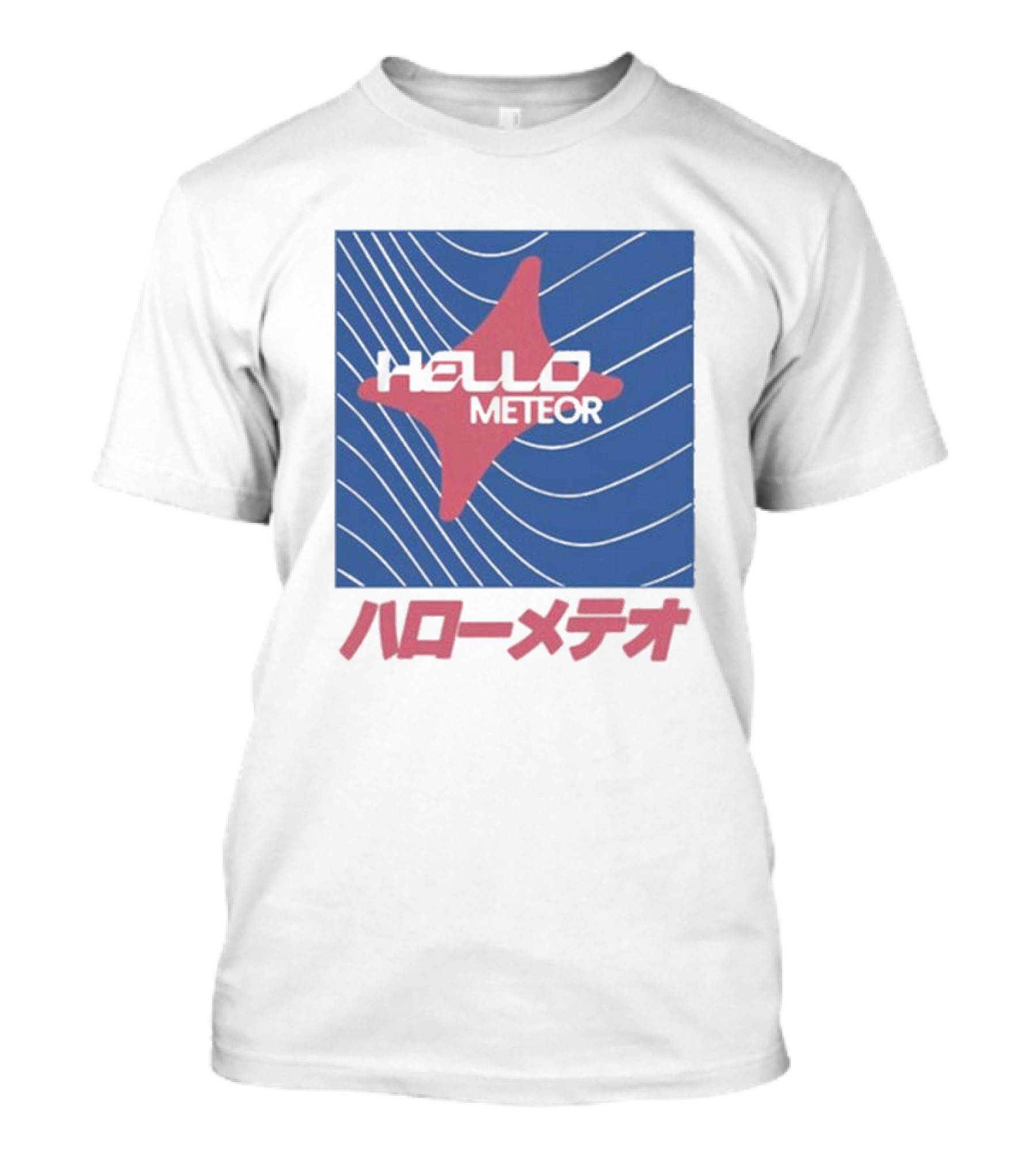Hello Meteor ハローメテオ Grey Market Japan Wave T-Shirt