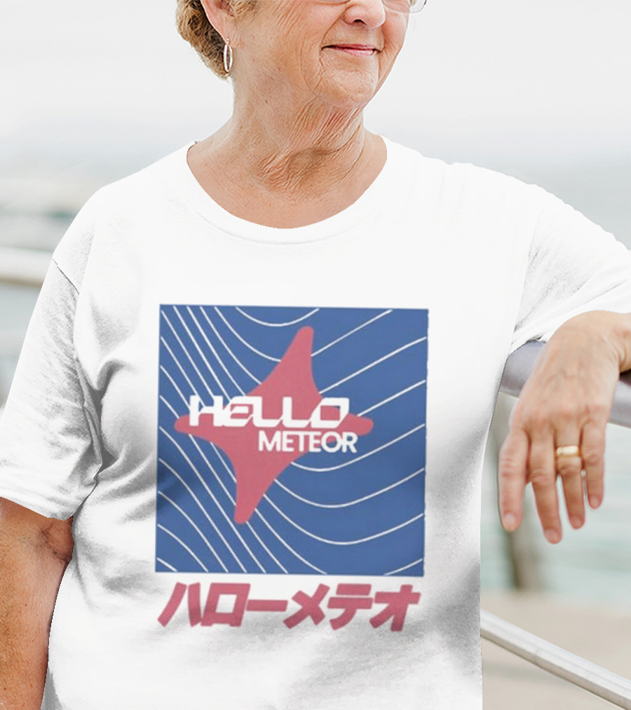 Hello Meteor ハローメテオ Grey Market Japan Wave T-Shirt