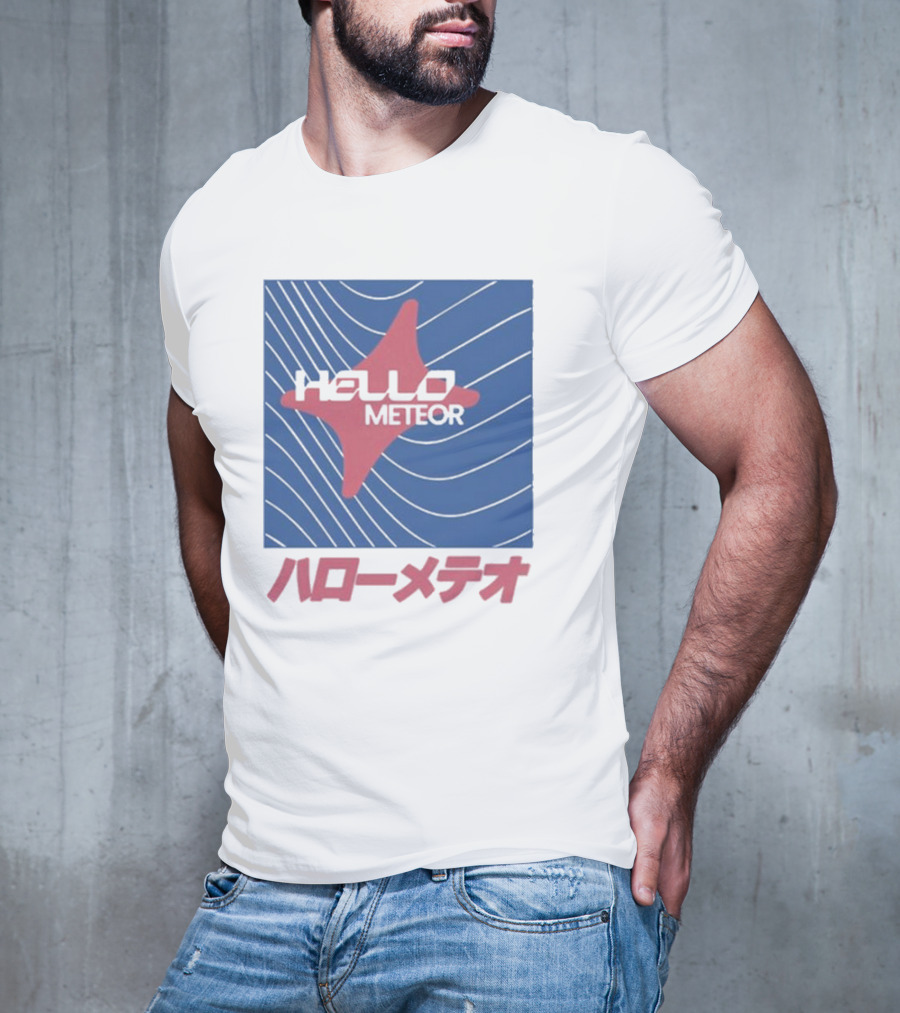 Hello Meteor ハローメテオ Grey Market Japan Wave T-Shirt