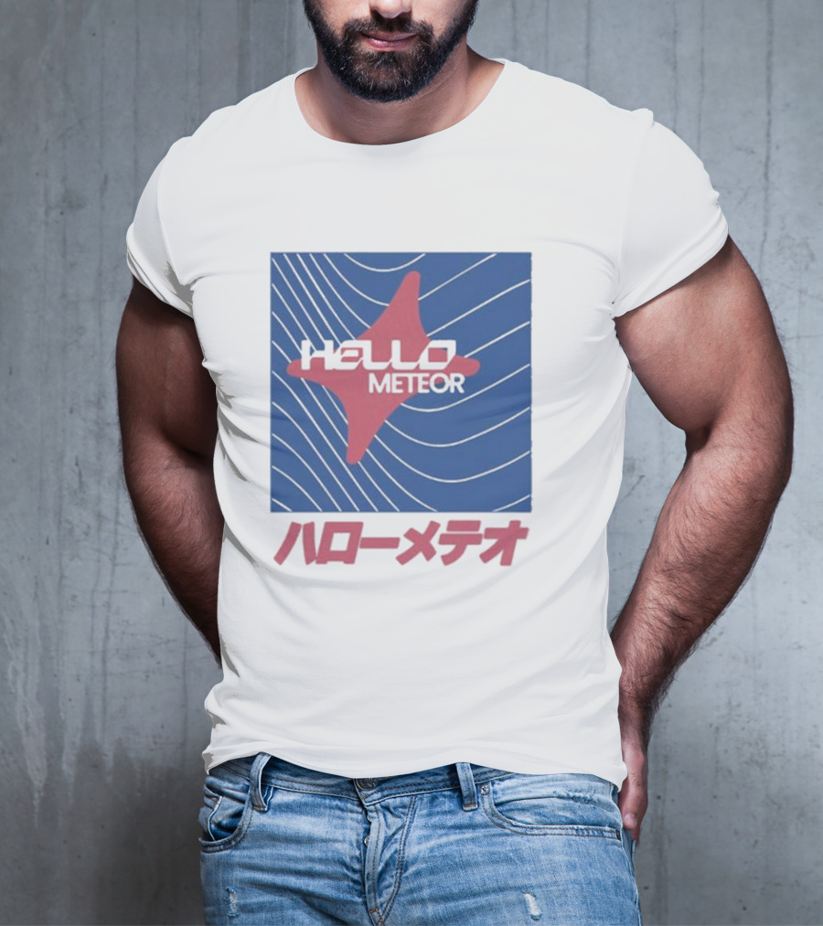 Hello Meteor ハローメテオ Grey Market Japan Wave T-Shirt