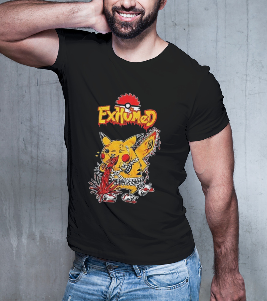 Exhumed Pukemon Darker Corners Parody Pokémon Mashup T-Shirt