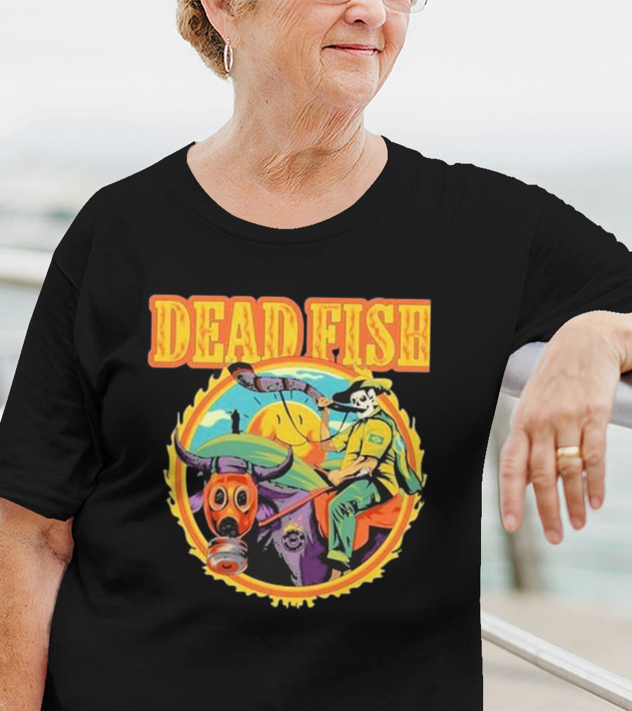 Dead Fish Band Agro Is Death Riding Bull T-Shirt