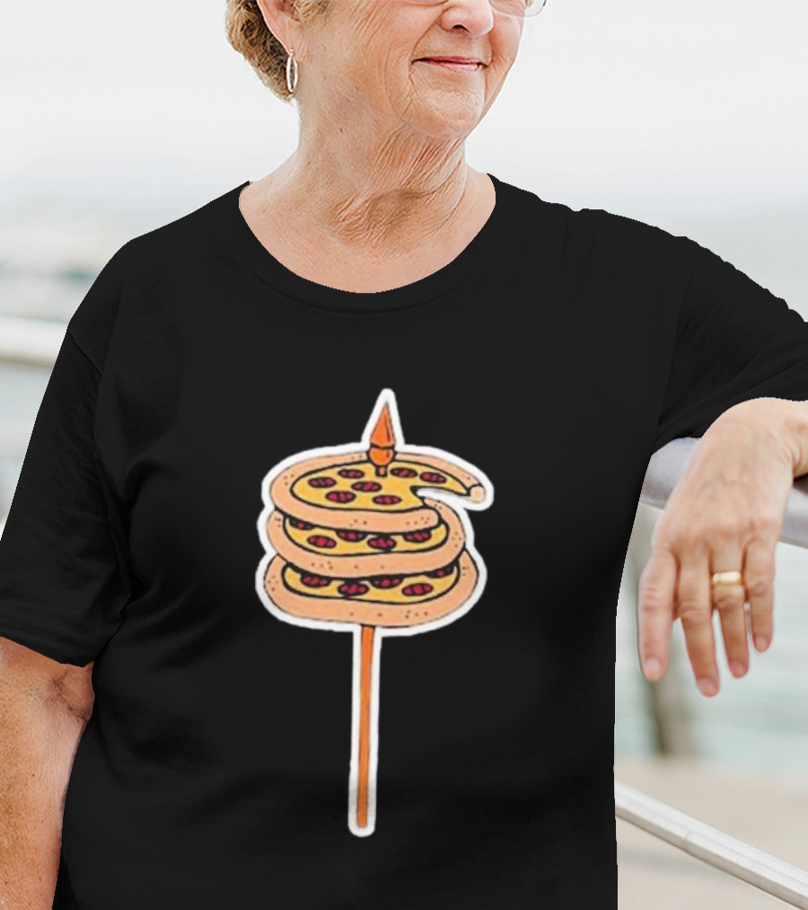 Detroit Pizza Spiral On A Spear T-Shirt