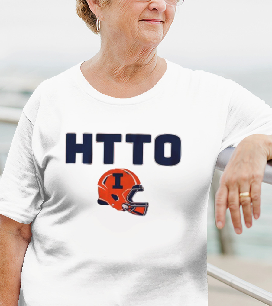 Illinois Football HTTO Helmet I T-Shirt