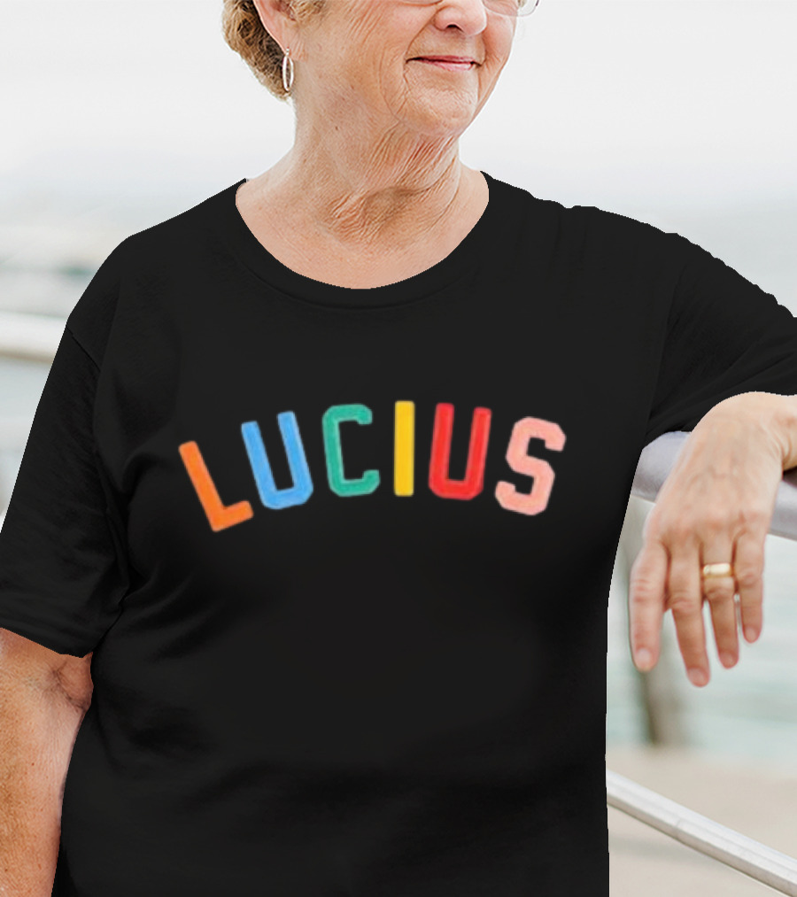 Lucius Colorful Stitched Letters T-Shirt