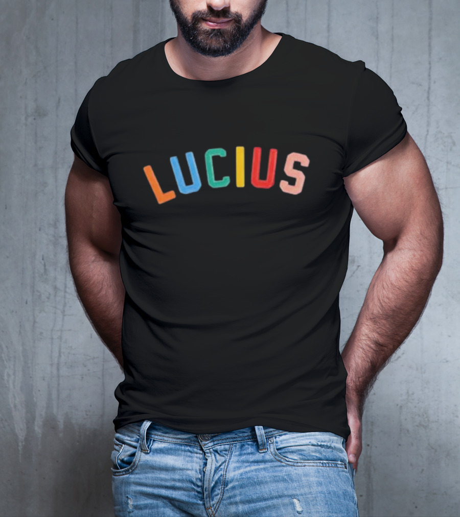 Lucius Colorful Stitched Letters T-Shirt