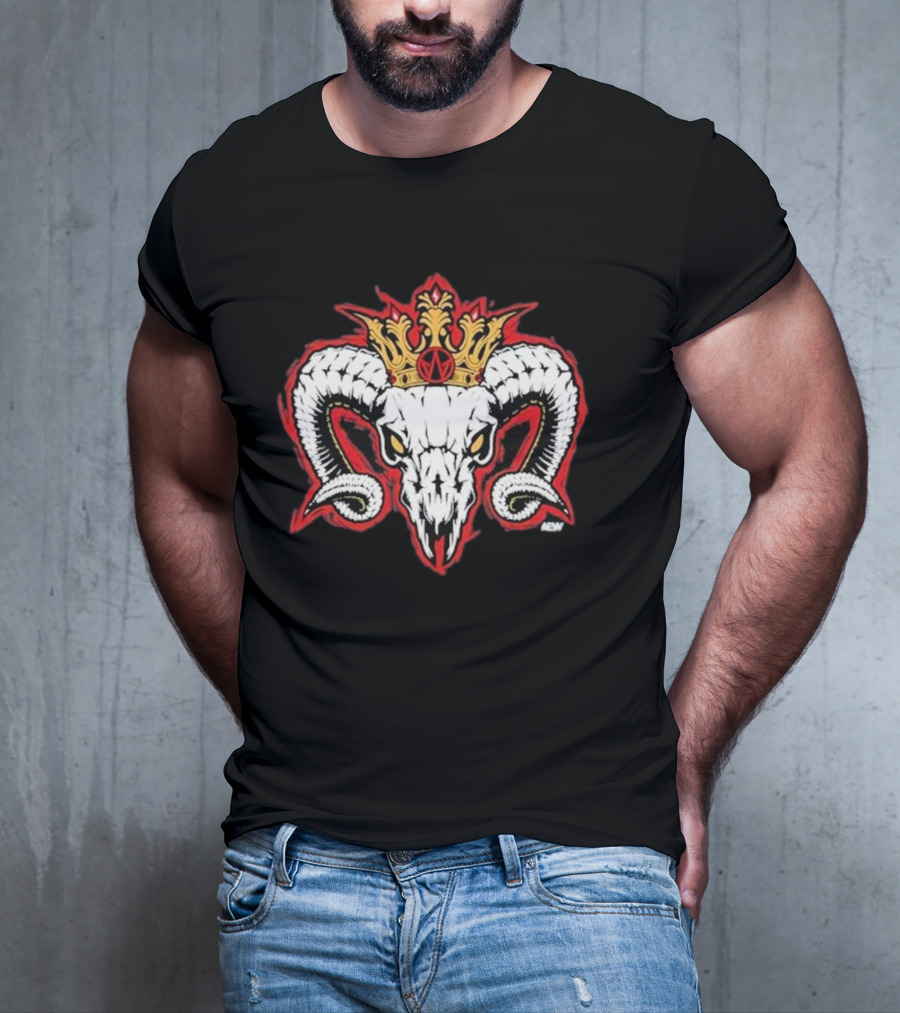 Will Ospreay Goated Crowned Ram Skull T-Shirt