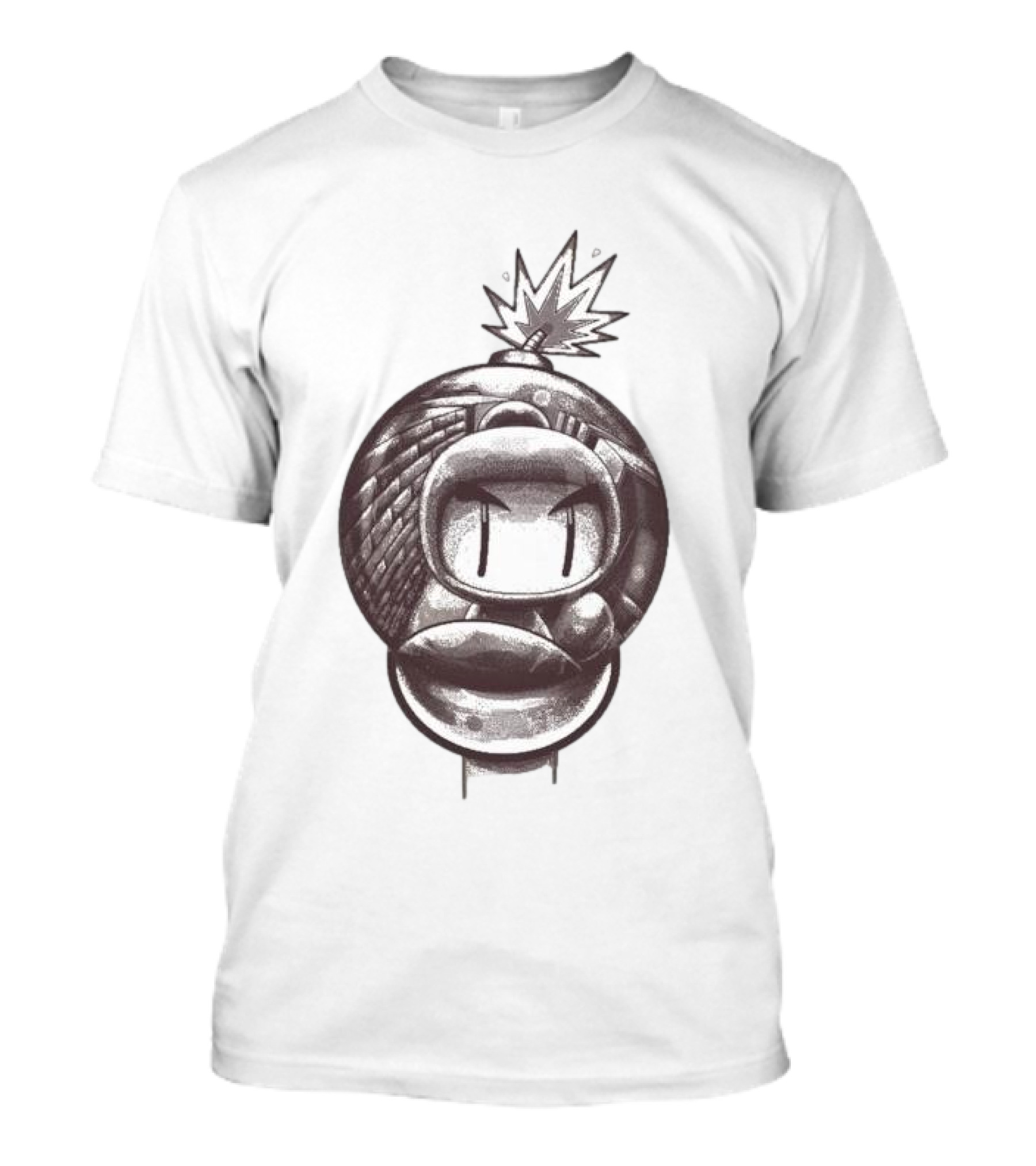 Bob-omb Face With Reflective Bomb Eyes T-Shirt