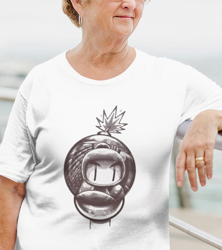 Bob-omb Face With Reflective Bomb Eyes T-Shirt