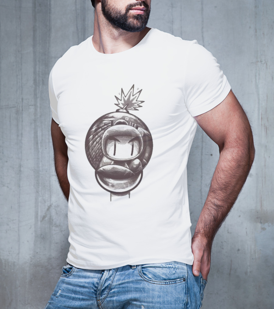 Bob-omb Face With Reflective Bomb Eyes T-Shirt