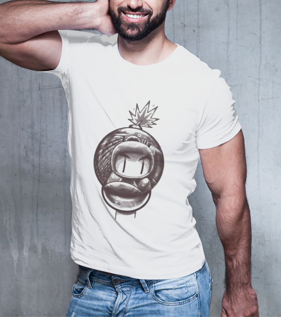 Bob-omb Face With Reflective Bomb Eyes T-Shirt