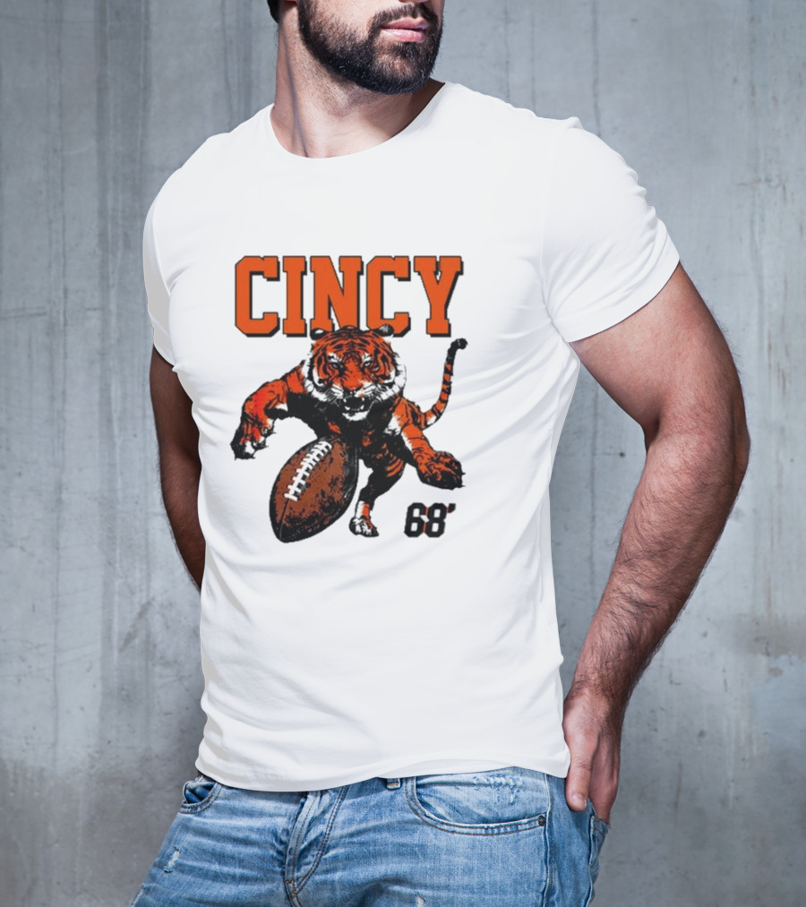 Cincy Tiger Football 68’ T-Shirt