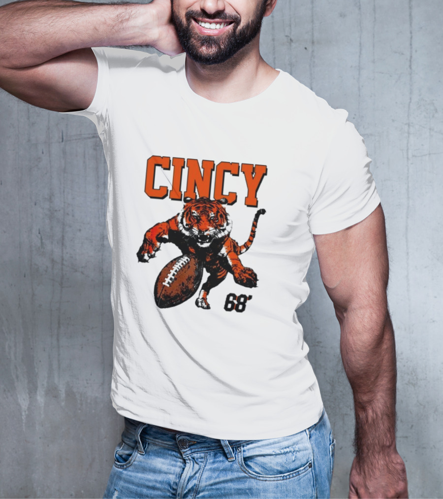 Cincy Tiger Football 68’ T-Shirt
