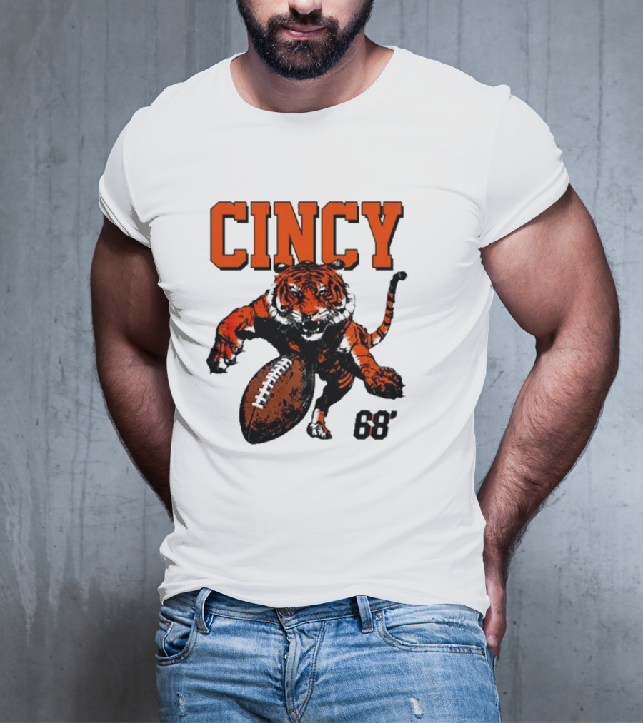 Cincy Tiger Football 68’ T-Shirt