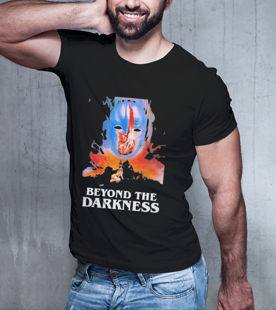 Beyond The Darkness Surreal Mask And Crimson T-Shirt