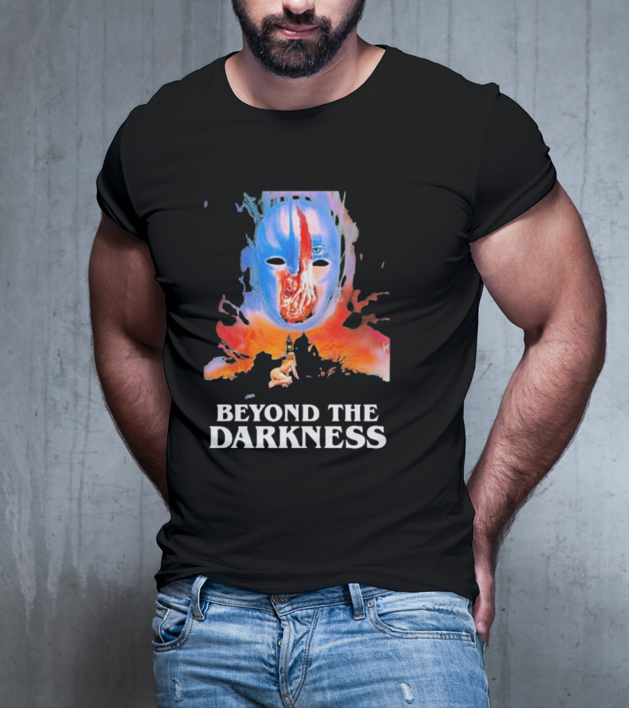 Beyond The Darkness Surreal Mask And Crimson T-Shirt