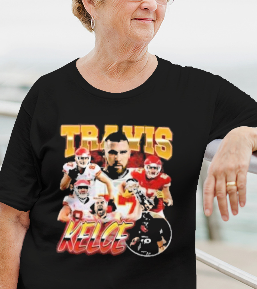 Travis Kelce Chiefs Players Collage T-Shirt