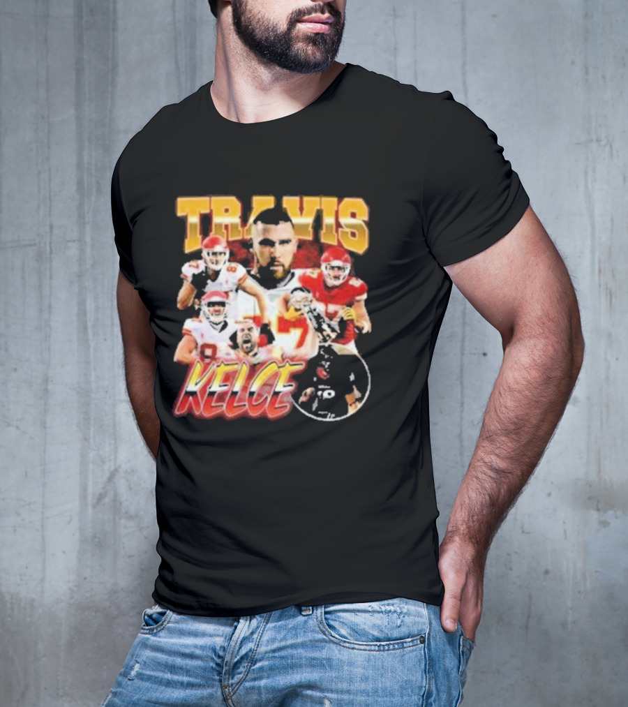 Travis Kelce Chiefs Players Collage T-Shirt