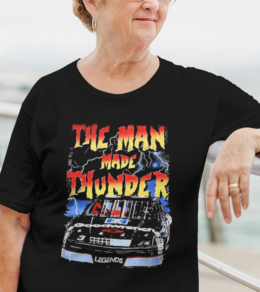 Dale Earnhardt 3 The Man Made Thunder Legends T-Shirt