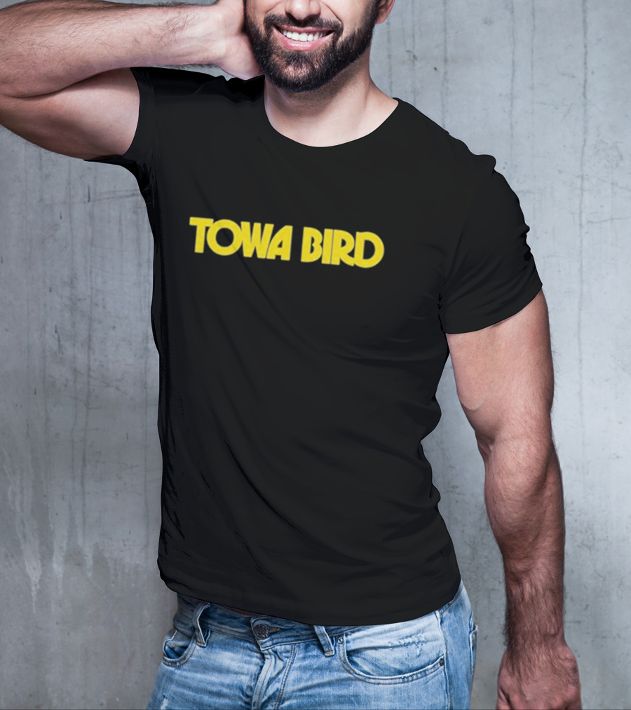 Towa Bird Yellow Text Logo T-Shirt