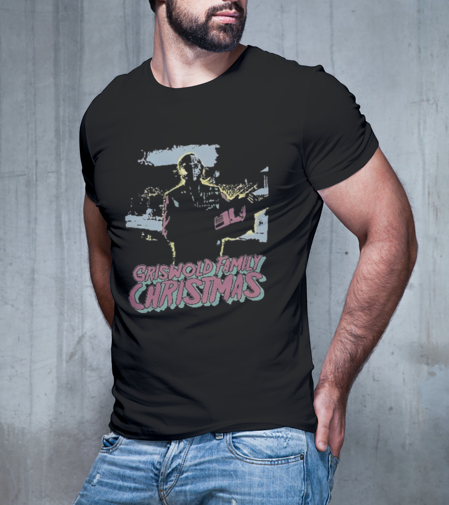 Griswold Family Christmas With Jason Voorhees Holiday Mashup T-Shirt