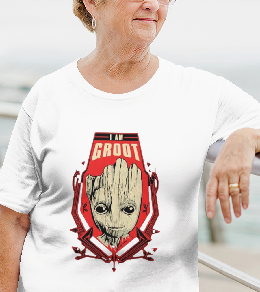 I Am Groot Shield Guardians Of The Galaxy Bravado T-Shirt