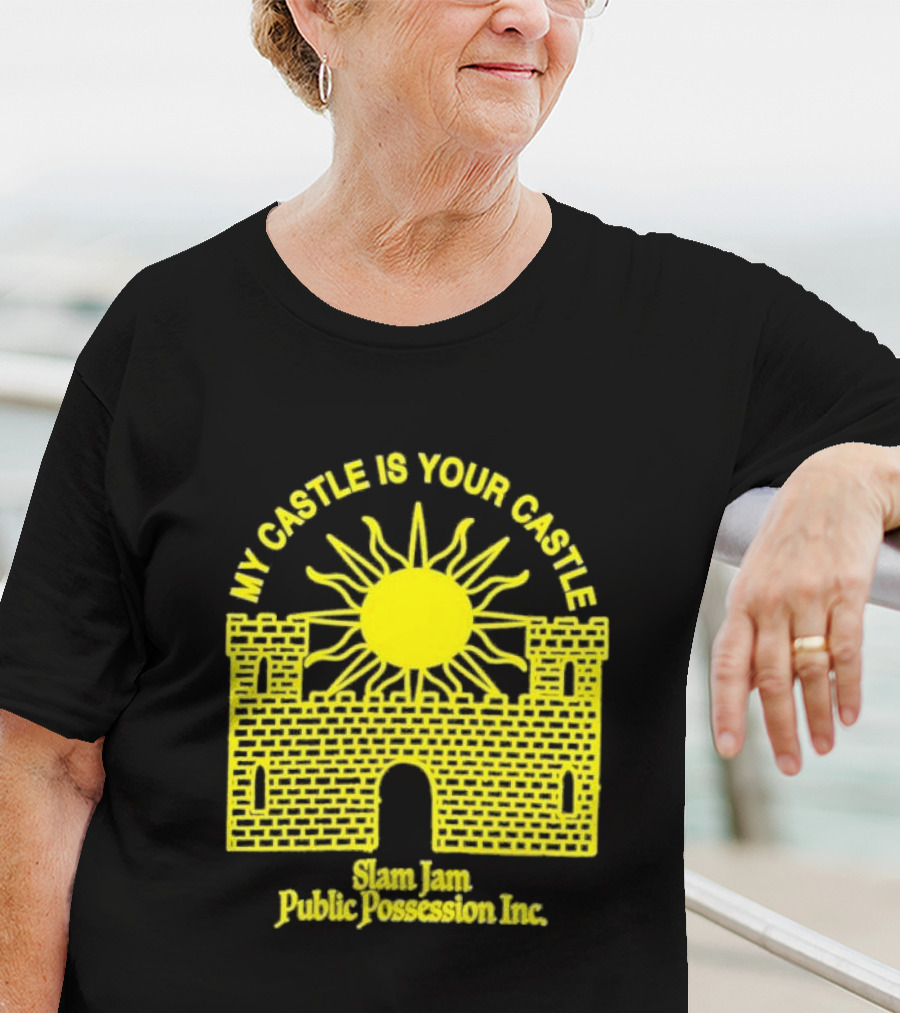 My Castle Is Your Castle Sun Design Slam Jam Public Possession Inc T-Shirt
