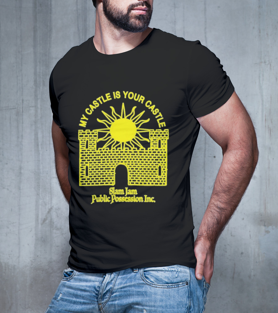 My Castle Is Your Castle Sun Design Slam Jam Public Possession Inc T-Shirt