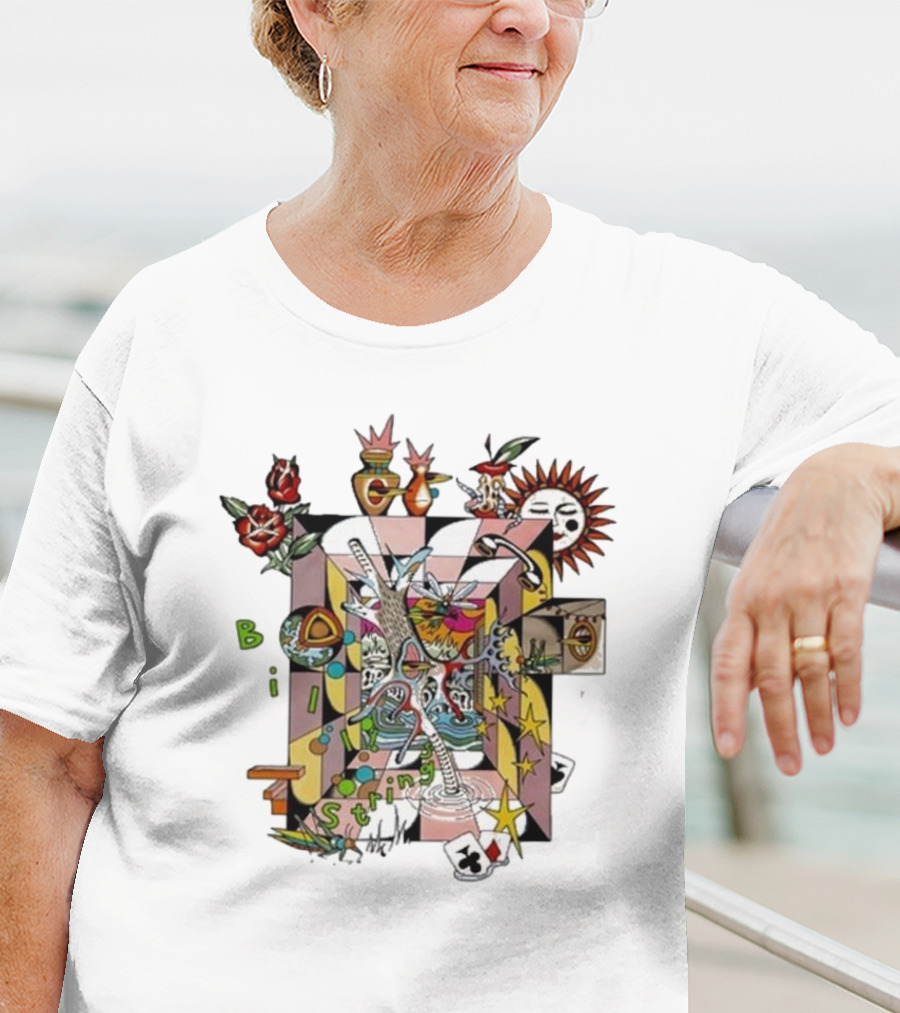 Billy Strings Surreal Home Rose Sun Playing Cards Stars T-Shirt