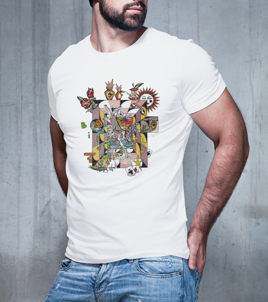 Billy Strings Surreal Home Rose Sun Playing Cards Stars T-Shirt